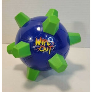 Vintage RARE* WIPE OUT Bumble Ball Toy (Blue & Green)